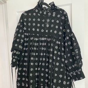 Dream Sister Jane Floral Mini Baby Doll Smock Dress